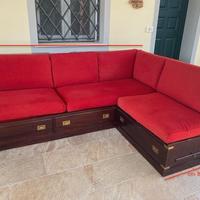 divano angolare stile marino