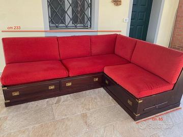 divano angolare stile marino