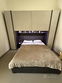 Armadio a ponte e letto