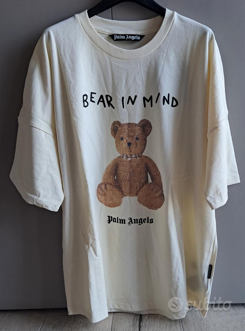 T-Shirt Loose Palm Angels Logo Teddy Bear In Mind Abbigliamento