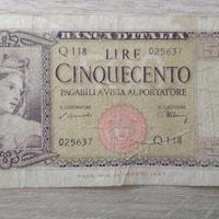 500 LIRE ORNATA DI SPIGHE Q118 025637