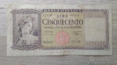 500 LIRE ORNATA DI SPIGHE Q118 025637