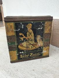 contenitore di latta vintage cacao
