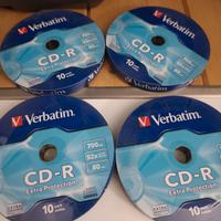 CD audio e DVD verbatim vergini