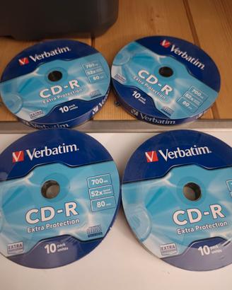 CD audio e DVD verbatim vergini