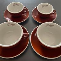 Set Caffè/Cappuccino da Bar marrone Anni '70 Lucca