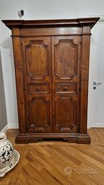 armadio noce massello