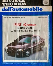 Rivista Tecnica Fiat Croma Diesel 1992 Nuova
