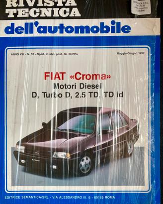 Rivista Tecnica Fiat Croma Diesel 1992 Nuova