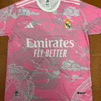 maglia real madrid rosa drago squadra calcio