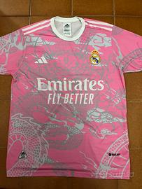 maglia real madrid rosa drago squadra calcio