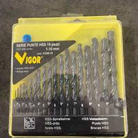 Set punte da 1 a 10mm (19 pezzi)