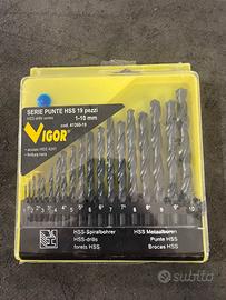 Set punte da 1 a 10mm (19 pezzi)
