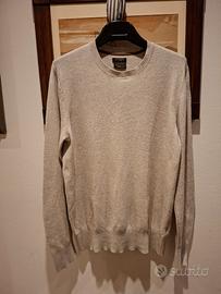 maglione panna uomo Gutteridge M cotone seta cach