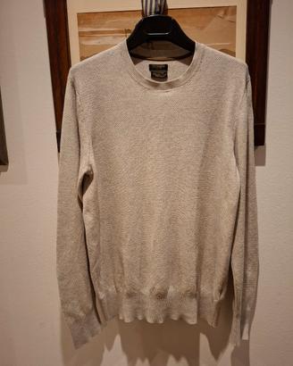 maglione panna uomo Gutteridge M cotone seta cach
