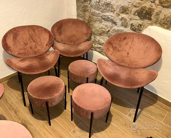 Set poltrona e sgabelli
