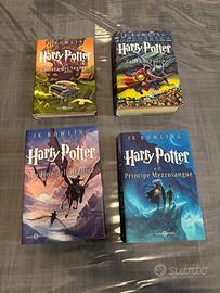 Lotto 4 libri Harry Potter ed. Castello