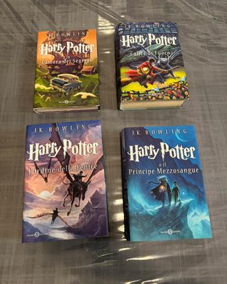 Lotto 4 libri Harry Potter ed. Castello