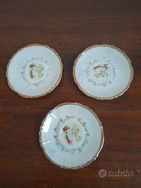 Set 3 piattini porcellana Bavaria