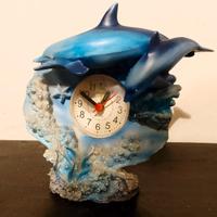 Orologio Delfini decorazione cm 14
