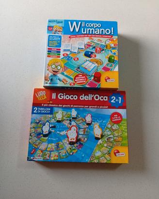 Lotto 2 giochi Lisciani 