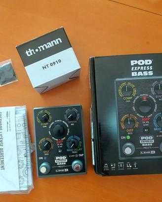 Multieffetto Line6 POD Express per Basso + Alimen.