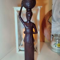 scultura Africana donna in Ebano alt.cm 27