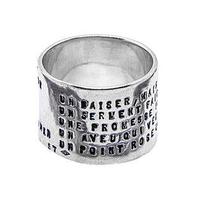 Anello in argento firmato da stilista parigino