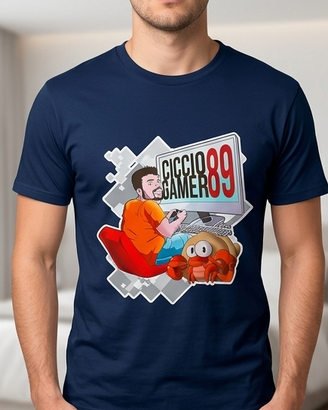 T-Shirt Ragazzo CiccioGamer89 Maglietta 100% Coton