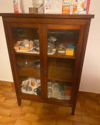 Mobile vetrina 2 Ante vetro legno Collezione casa