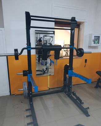 Half rack & safety squat bar