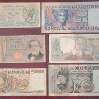 LOTTO BANCONOTE FINE ANNI 70 INIZI 80