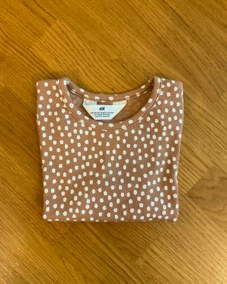 Msglietta corta H&M bambina, taglia 8/10 anni