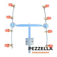 Barra irrorazione telaio a "t" completa di 4+4 get