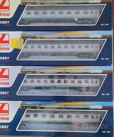 Lima H0 convoglio 4 vetture tipo Z livrea XMPR 