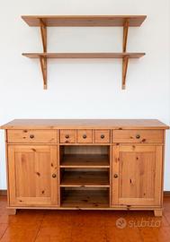 Credenza Madia IKEA LEKSVIK in pino massiccio