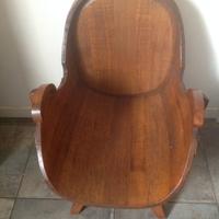 Poltrona anni '50 ricavata da una botte