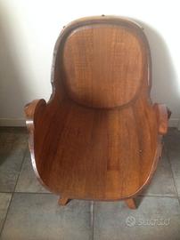 Poltrona anni '50 ricavata da una botte