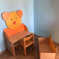 Panca utile come  contenitore e come banco scuola