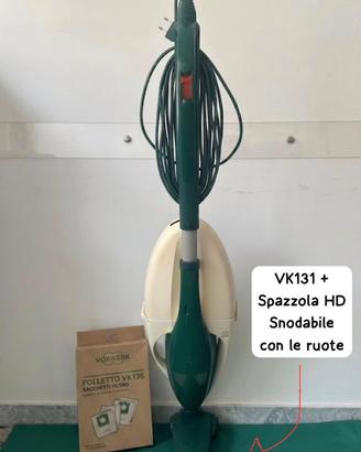 Folletto vk131 con le ruote in garanzia