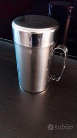 Oliera vintage in acciaio inox con beccuccio sfera