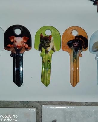 Stock di 71 chiavi Silca Art Keys Animali UL 050 (