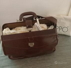 Borsa professionale in pelle marca Zippo NUOVA 