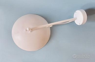 Lampada Vintage in Ottone verniciato bianco
