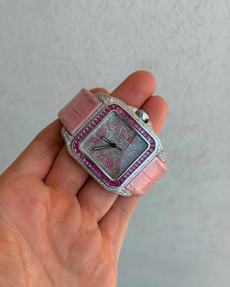 Cartier Santos 100 XL  “Custom Diamond”
