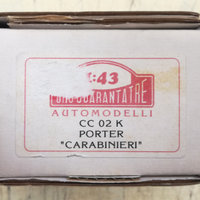 Piaggio Porter carabinieri 1/43