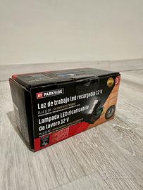 NUOVO LAMPADA LED RICARICABILE LAVORO 12V PARKSIDE