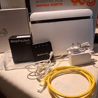 Modem ZTE H389X + WebPocket 4G WindTre - Resettati