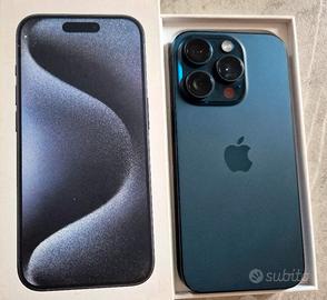 Iphone 15 PRO Blu titanio