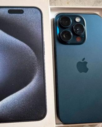 Iphone 15 PRO Blu titanio